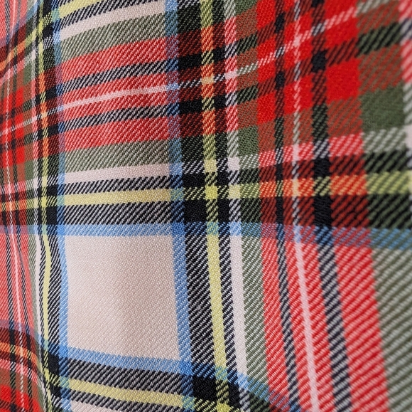 J Crew Willa Cropped Flare Pant in Snowy Stewart Tartan Wool Blend 8P - Picture 6 of 15